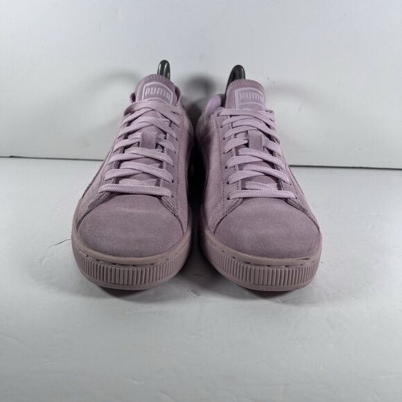 Puma Seude Classic Emboss Pink Lace Up Athletic Shoes Sneakers Women's Size 7.5 - Picture 2 of 8